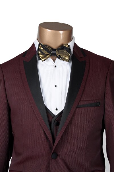 MASERTO Erkek Altın Sarısı Kelebek Papyon