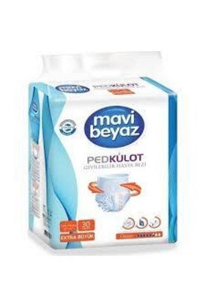 Mavi beyaz Pad Absorbent Panties Extra Large 30 Pack Patient Diapers Xl