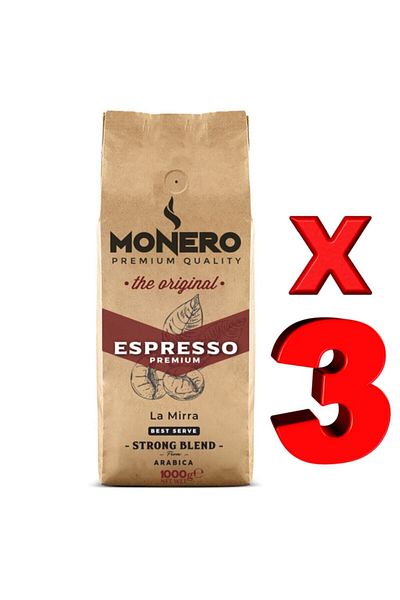 monero Espresso Coffee Core 1000 Gr X 3 Pieces La Mirra