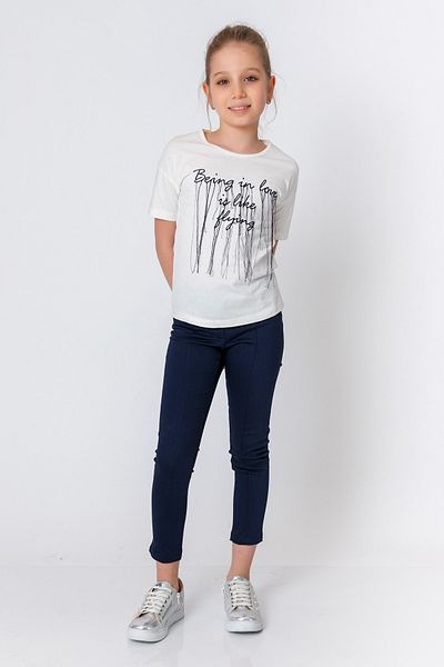 incity Girl's Navy Blue Trousers