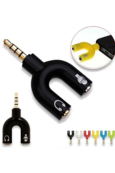 HADRON Hn4612k Mikrofon Kulaklık Ayırıcı Adaptör