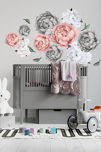 TUGİBU مجموعة ملصقات الحائط الأزهار