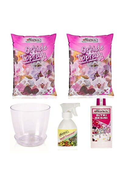gül çiçek sarayı Orkide Toprak Değişim Seti, Orkidelere Özel Komple Set