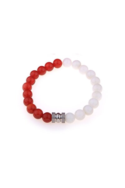 OSMANLI DOĞAL TAŞ Certified Agate - Moonstone Bracelet