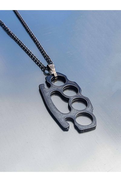 The Collection Black Men's Necklace