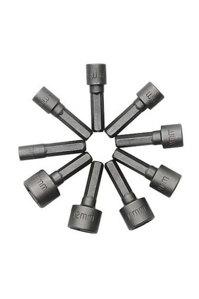 kayasanyapimarket 9 Pieces Drill Bits - Nut Wrench and Clamping Set