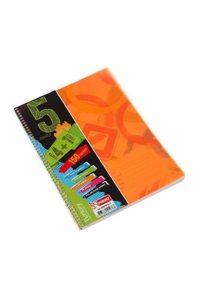 Mikro Caiet economic spiralat cu 4 1 semne de carte A4 150 coli (36)