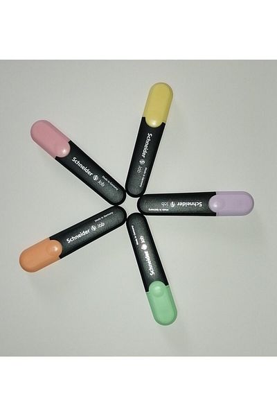 SCHNEIDER 5 Pastel Color Highlighter Set