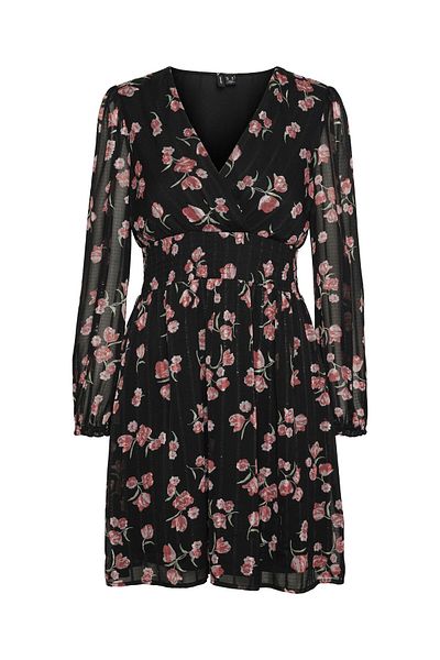 Veromoda Curve Kleid VMROSEY L/S SHORT DRESS WVN EXP CUR