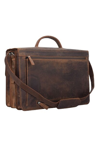 Plevier 550er Serie Pull-up Aktentasche Leder 44 cm Laptopfach