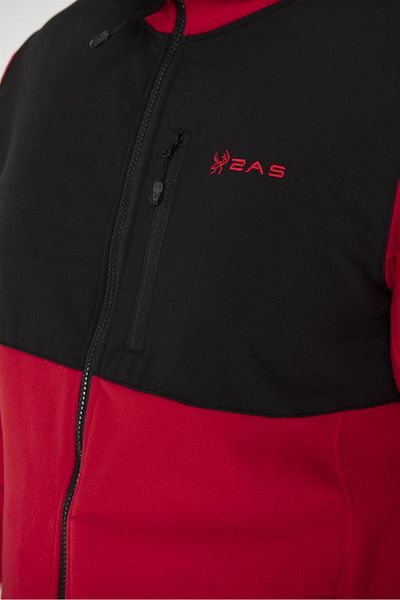 2AS Hanorac din fleece pentru bărbați cu fermoar complet Pana