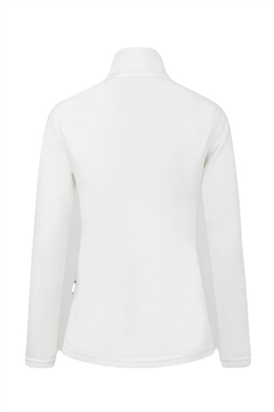 2AS Pinna Yarım Fermuarlı Kadın Polar Sweatshirt Beyaz