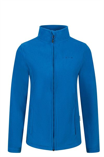 2AS Hanorac din fleece pentru femei Peridot, cu fermoar complet, albastru