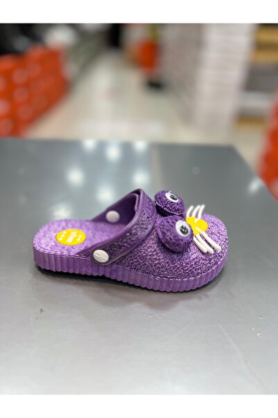 Genel Markalar Unisex Önü Kapalı Kaydırmaz Tabanlı Çocuk Terlik