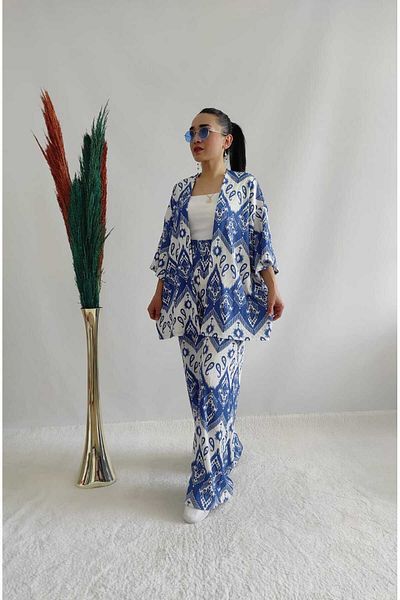 alenmoda Комплект двойно кимоно с шарки (удобно прилягане)