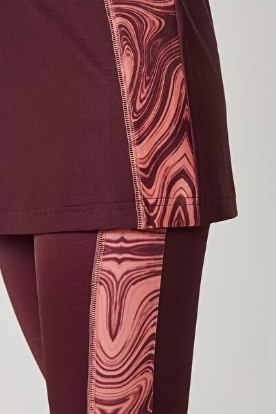 Haşema Μαγιό πισίνας με μοτίβο δαμάσκηνου ημίκλειστο