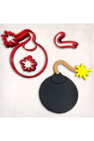 Butedo 3-Piece Cookie Mold Set - Bomb Detailed