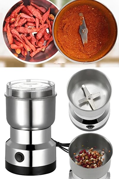 Riddex Elektrikli Metal Bıçaklı Kahve Çekirdeği Baharat Bakliyat Öğütücü Kahve Öğütücü Değirmen 200w