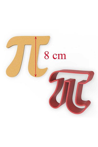 Butedo 8 cm Pi Cookie Mold - Styling and Cut-Off