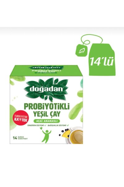 Doğadan BHR TEM-Doğadan Probiyotikli Yeşil Çay Açai Ananaslı 14l'ü