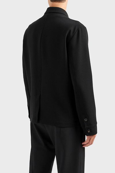 Emporio Armani سترة رجالية بسحاب بقصة عادية E31G16 F1433 999