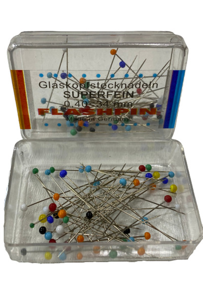 EleganTShoP مينغ اللؤلؤ الملون رئيس السائبة إبرة الصلب