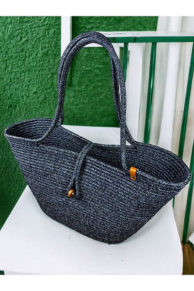 MaVaux Havana Beaded Nature-Respectful Straw Jute Bag Beach - Συνεισφέρετε στο στυλ σας και στον κόσμο!