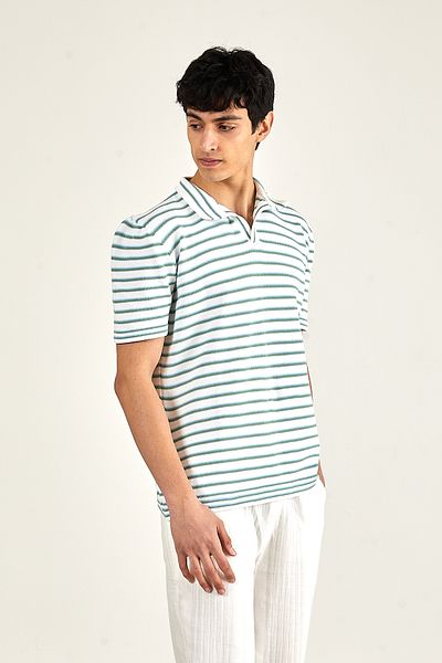 FREZZBİ Freezzbi Striped Collar Knitwear
