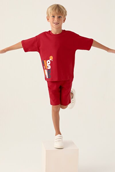 ROLY POLY Red Boy's Shorts Suit