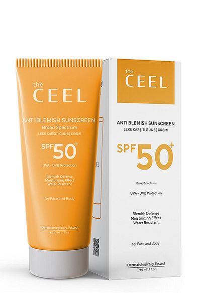 The Ceel Anti-Blemish High Protection Spf 50+ Sunscreen for All Skin with Glutathione Effect 50 ml