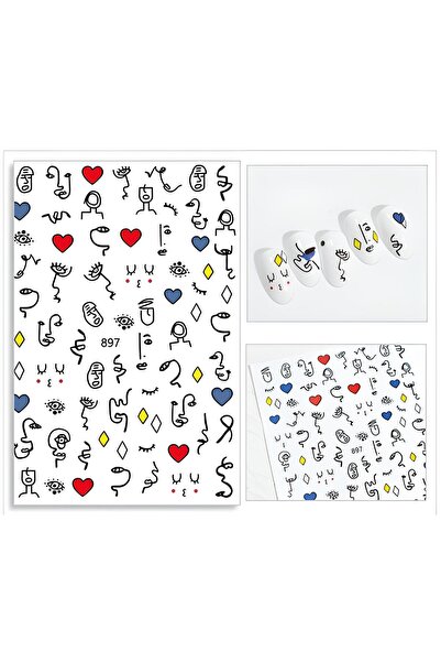 Venalisa Tırnak Sticker Tırnak Süsleme Nail Art JO-897