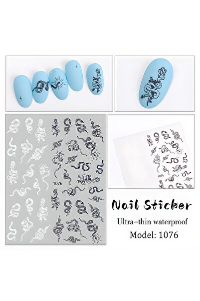 Venalisa Tırnak Sticker Yılan Figür Tırnak Süsleme Nail Art JO-1076