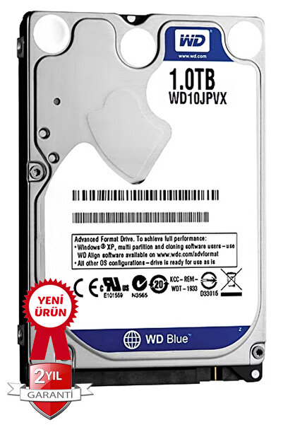 WESTERN DIGITAL 1tb Wd Wd10jpvx 5400rpm 2.5 Sata 3 6gbit/s 128mb Güvenlik Kam...