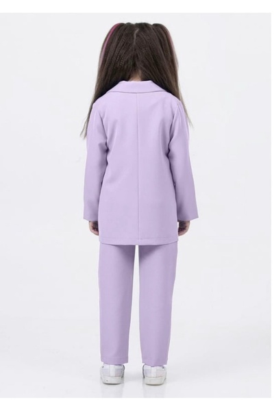 LiMi kız çocuk spor klasik ceket pantolon t-shirt 3 parça takım