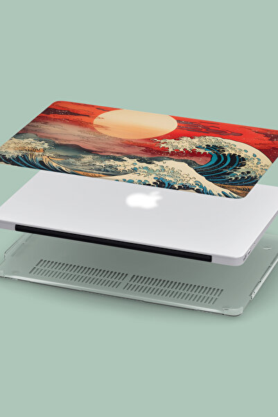 Lopard Macbook Air (M1) Kılıf 13.3 inç A1932-A2179-A2337 2020/2021 Parlak Ön Arka Kapak Koruma Vision Kılıf