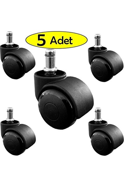 BarkoFix Μαύρο χρώμα Τροχός καρέκλας γραφείου με καρφίτσα Αξεσουάρ καρέκλας γραφείου