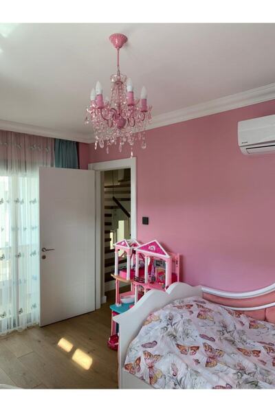 Bun Design Pembe Akrilik Avize