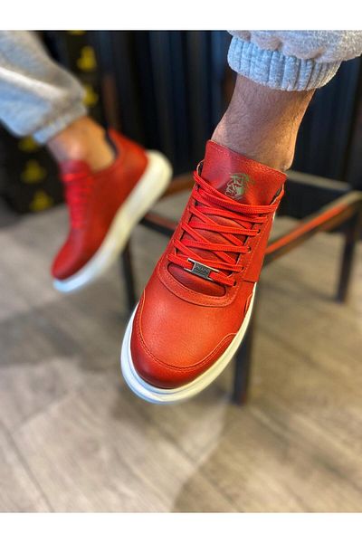 Knack Red High Sole Casual Shoes - 040 Model