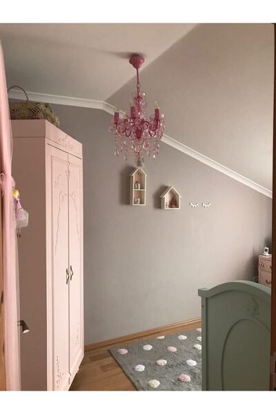 Bun Design Pembe Akrilik Avize