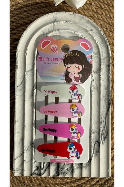 MİNAHOBİ 5 Cm Colorful Snap Buckle 4 PCS