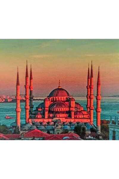 MENTAŞ Sultan Ahmet camii  boncuklu goblen mozaik goblen tablo ebatları:50x40 tamamı yuvarlak boncuklu