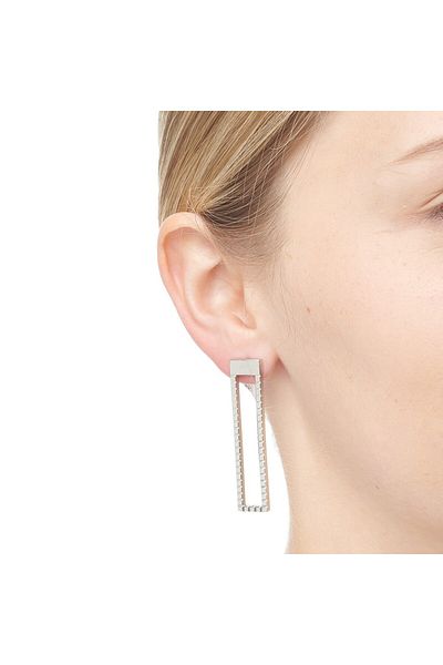 Energetix Magnetic Graphic Patterned Stainless Steel Earrings