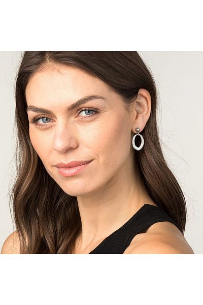 Energetix Magnetic Silver Colored Earrings