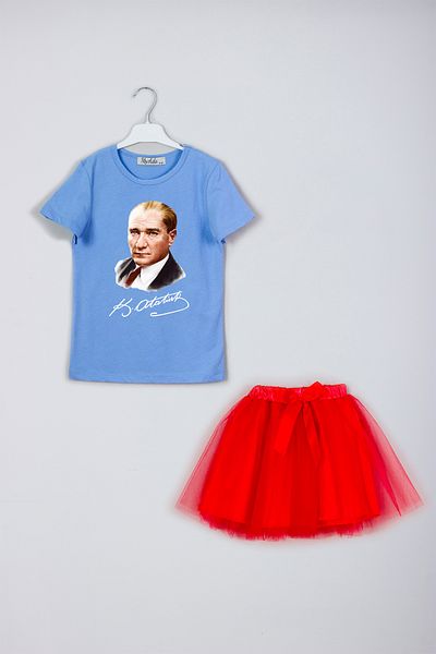 MYADA Set combinat cu tricou imprimat semnat Ataturk