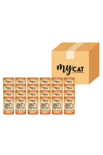 My Cat Mycat somonlu pouch Yaş mama 85gr 24lü 4009
