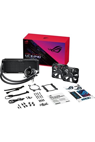 ASUS Rog Strıx Lc Iı 240 Argb Aura Sync Rgb 120mm Adreslenebilir Fan Sıvı Cpu...