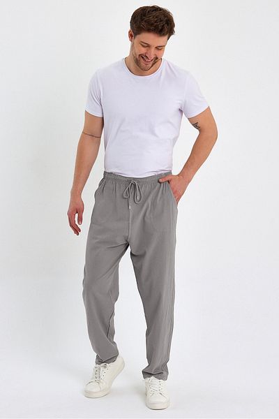Dechers Plus Size Men's Linen Trousers AJ06