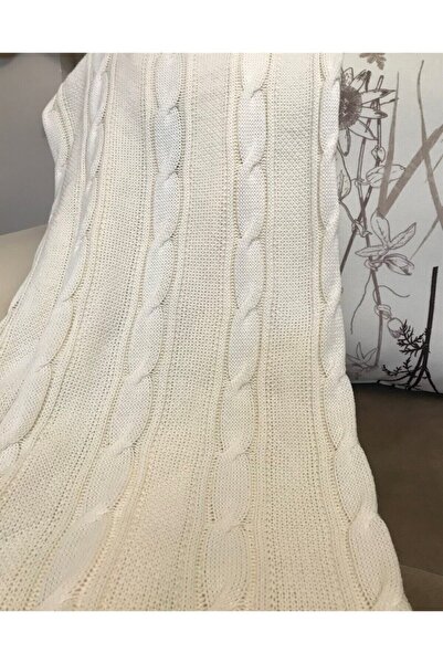 Ocean Cream Knitwear Sofa Blanket