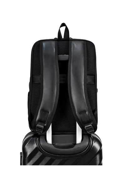barberri Unisex First Class Laptop Backpack - Full Protection, with USB Cable, 32x45x19 cm