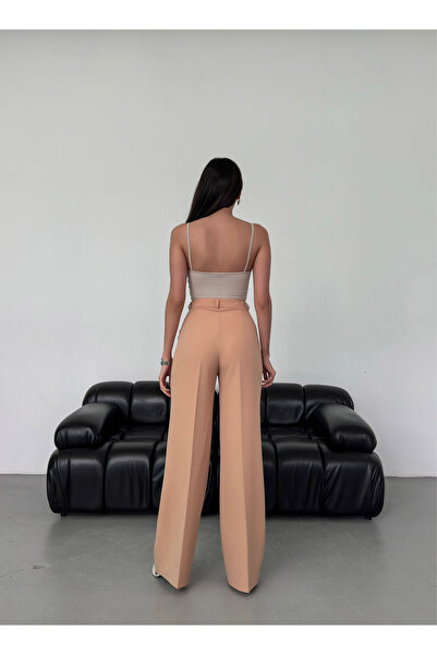 Vuntal BUTİK PİLELİ BOL PAÇA PANTOLON